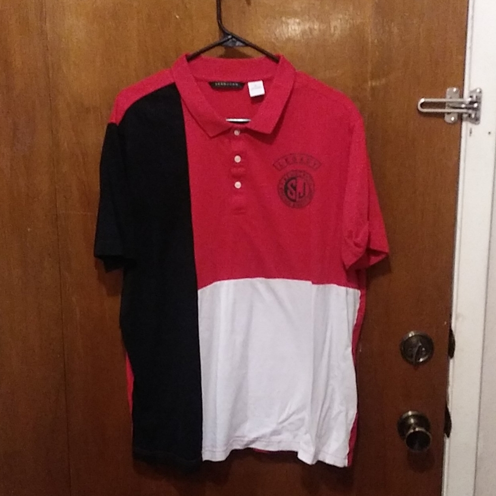 Res black and white Sean John polo
